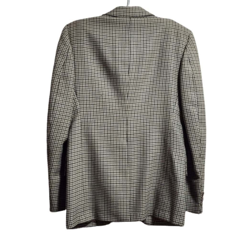 Vintage Drapeshire Houndstooth Blazer size   small made in Canada - Picture 2 of 6